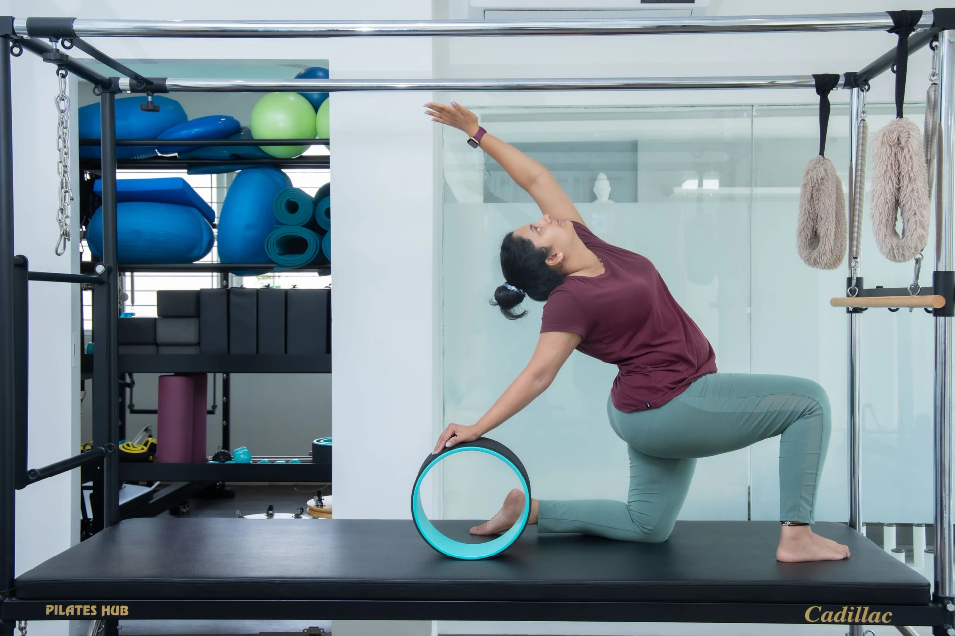 Pilates practitioner, pose 4 of 4